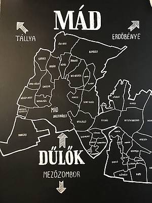 Šest perfektních poloh kolem Mádu je oznaených jako first class: Percze, Szent Tamás, Király, Kövágó, Nyulászó, Betsek.